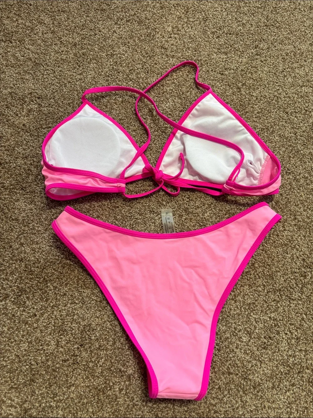 Hot Pink Two-Piece Bikini